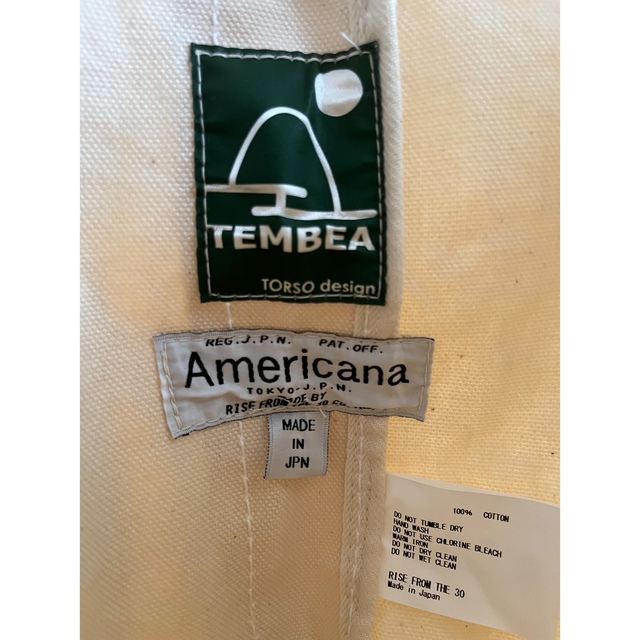 AMERICANA(アメリカーナ)のAmericana×TEMBEAアメリカーナトートバッグ　持ち手2way 未使用 レディースのバッグ(トートバッグ)の商品写真