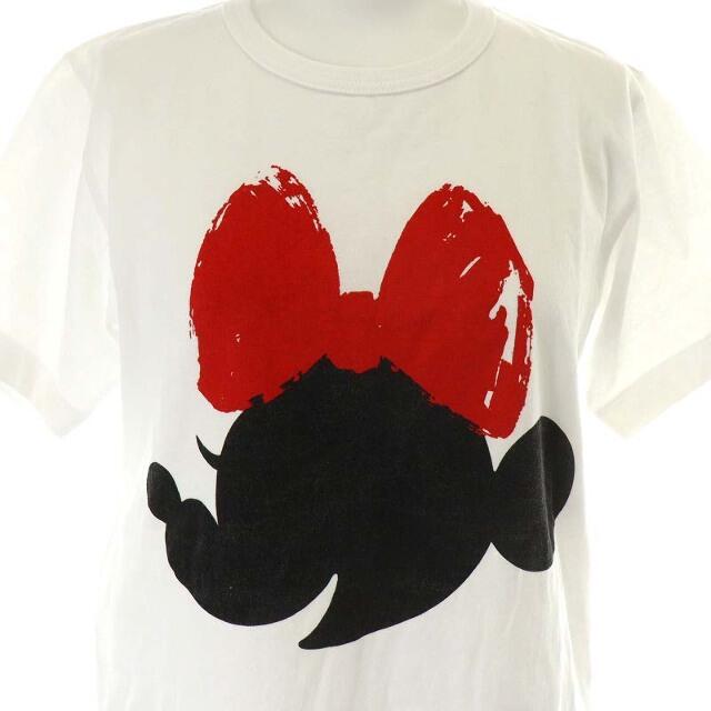 COMME des GARCONS(コムデギャルソン)のコムデギャルソン ガール Tシャツ カットソー 半袖 L 白 黒 赤 レディースのトップス(Tシャツ(半袖/袖なし))の商品写真