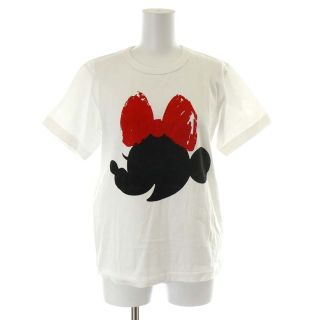 コムデギャルソン(COMME des GARCONS)のコムデギャルソン ガール Tシャツ カットソー 半袖 L 白 黒 赤(Tシャツ(半袖/袖なし))