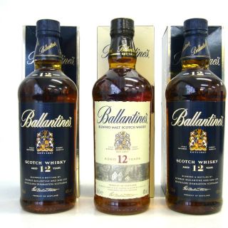 バリー(Bally)の未開封★Ballantine's【バランタイン】 12年 3本セット 700ml 箱付【中古】(ウイスキー)