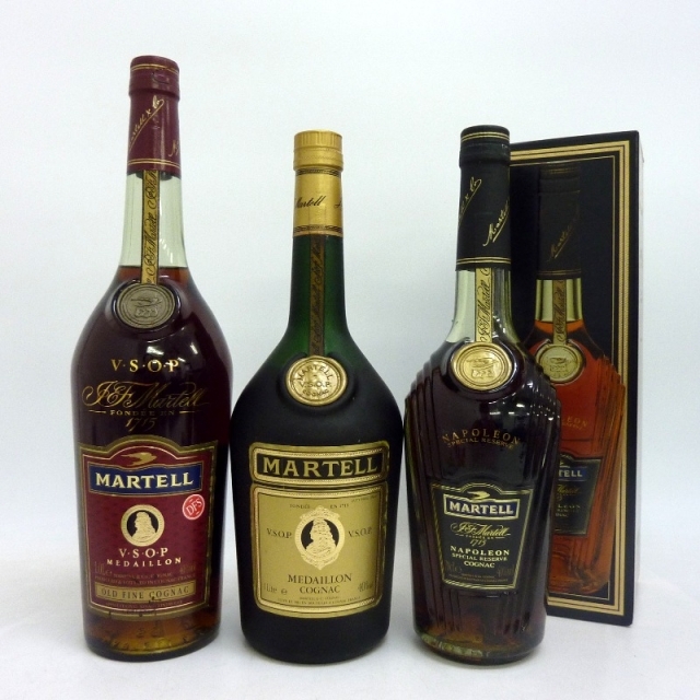 未開封★MARTELL【マーテル】 3本セット 700/1000ml 箱付