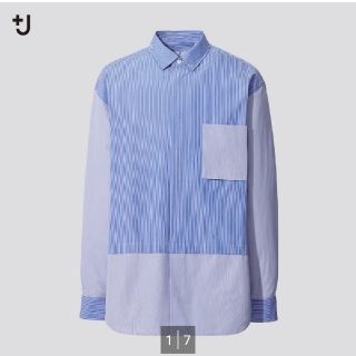 ユニクロ(UNIQLO)の最終値下！  ユニクロ ＋J スーピマコットンオーバーサイズスタンドカラーシャツ(シャツ)