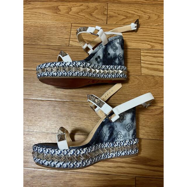 正規品/極美品】ルブタン Louboutinサンダル デニム 35 | www.jarussi