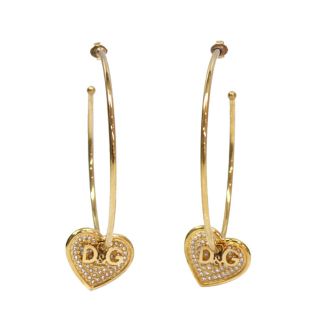 ディーアンドジー(D&G)のD&G スライド ハート リング フック  ピアス(ピアス)