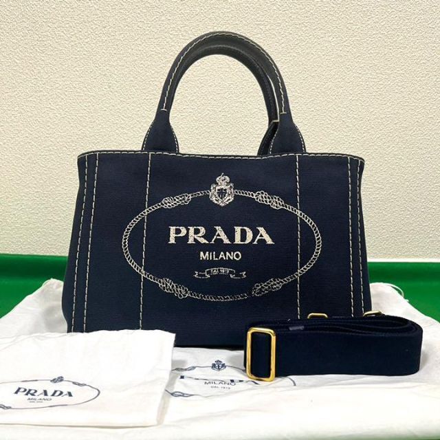 PRADA - 【ほぼ未使用】PRADA カナパ 2way ショルダーバッグ ギンガムチェック