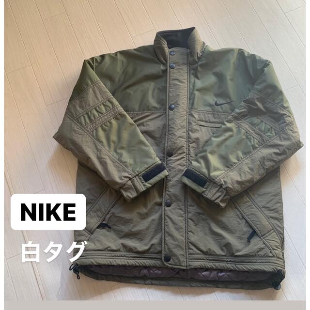 入手困難》NIKE刺繍ロゴ 白タグ 中綿ブルゾン VINTAGE 90's - ブルゾン