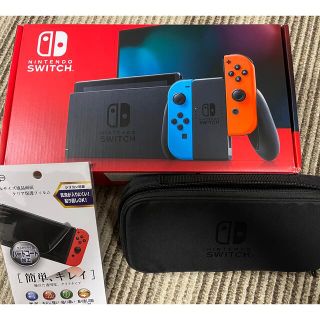 ニンテンドウ(任天堂)のNintendo Switch 本体　JOY-CON(L) ネオンブルー/(R)(その他)