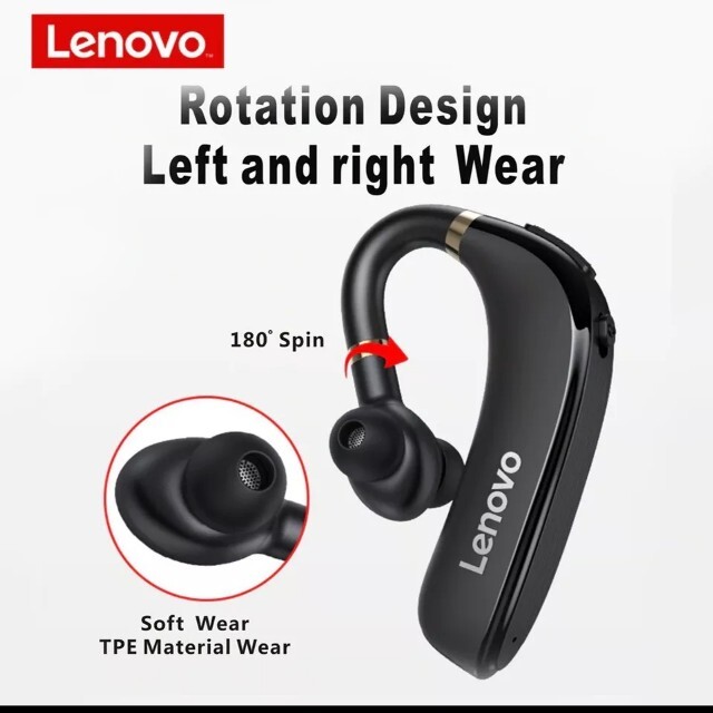 Lenovo(レノボ)の【新品未使用未開封】Lenovo　ワイヤレスイヤホン　片耳　黒 スマホ/家電/カメラのオーディオ機器(ヘッドフォン/イヤフォン)の商品写真