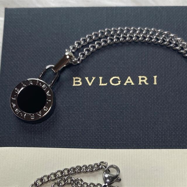 【新品正規品】BVLGARI ペンダント チャーム +チェーン 革紐 ネックレス