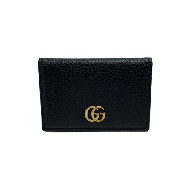 Gucci(グッチ)のグッチ GUCCI カードケース/GGマーモント/レザー/黒/474749 【S レディースのファッション小物(名刺入れ/定期入れ)の商品写真