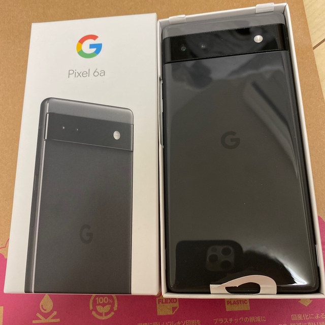 Google Pixel(グーグルピクセル)のGoogle Pixel 6a charcoal 128 GB SIMフリー スマホ/家電/カメラのスマートフォン/携帯電話(スマートフォン本体)の商品写真