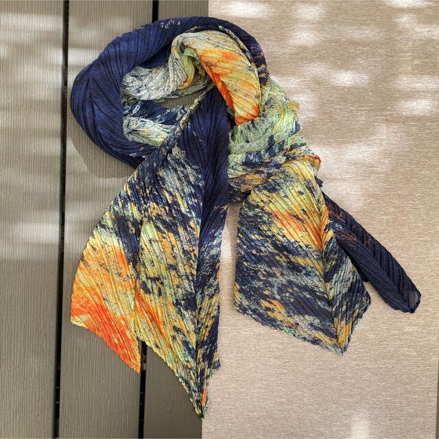 新作タグ付】プリーツプリーズイッセイミヤケ SPLASH SCRAF NAVY