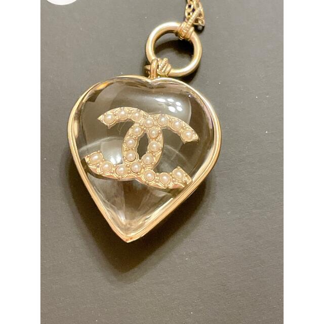 CHANEL - 美品 CHANEL シャネル ハート ネックレス ゴールド パール