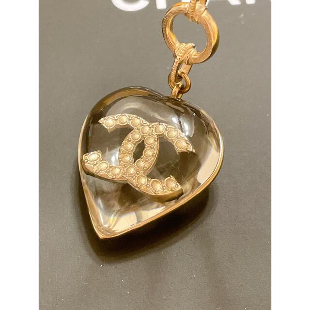 美品 CHANEL シャネル ハート ネックレス ゴールド パール ココマーク
