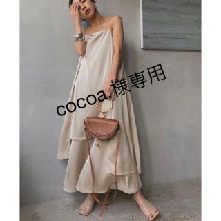 アメリヴィンテージ(Ameri VINTAGE)のcocoa.様専用【新品タグ付き】mee LADY LAYERED DRESS(ロングワンピース/マキシワンピース)