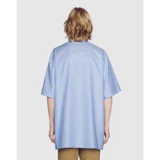 GUCCI グッチ メンズ オープンカラー シャツ 半袖 ロゴ オーバー