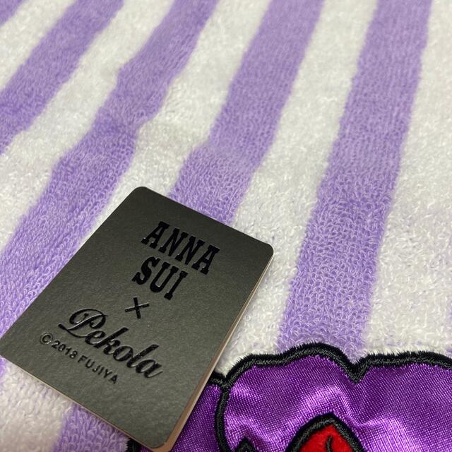 ANNA SUI(アナスイ)のアナスイペコラちゃんコラボハンカチタオル新品未使用タグ付き レディースのファッション小物(ハンカチ)の商品写真