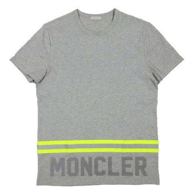 MONCLER(モンクレール)のモンクレール MONCLER メンズロゴTシャツ 半袖 カットソー蛍光色 S〜M メンズのトップス(Tシャツ/カットソー(半袖/袖なし))の商品写真