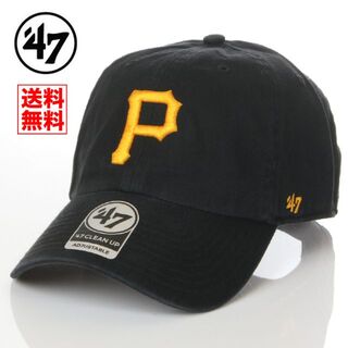 フォーティセブン(47 Brand)の【新品】47BRAND キャップ P パイレーツ 帽子 黒 レディース メンズ(キャップ)