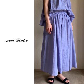 ネストローブ(nest Robe)のnest robe（ネストローブ）| コットンリネン近江晒しブロードキュロット(カジュアルパンツ)