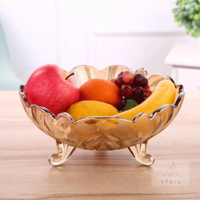 高級果物皿　盛り皿 お菓子皿、フルーツプレート 豪華果物カゴ お菓子鉢樹脂外寸サイズ