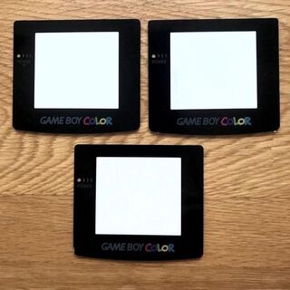ゲームボーイ(ゲームボーイ)のゲームボーイ カラー　スクリーンパネル　3枚 セット(携帯用ゲーム機本体)