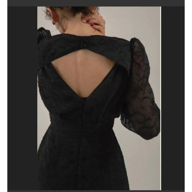 knuth marf クヌースマーフ back open sheer dress | sweatreno.com