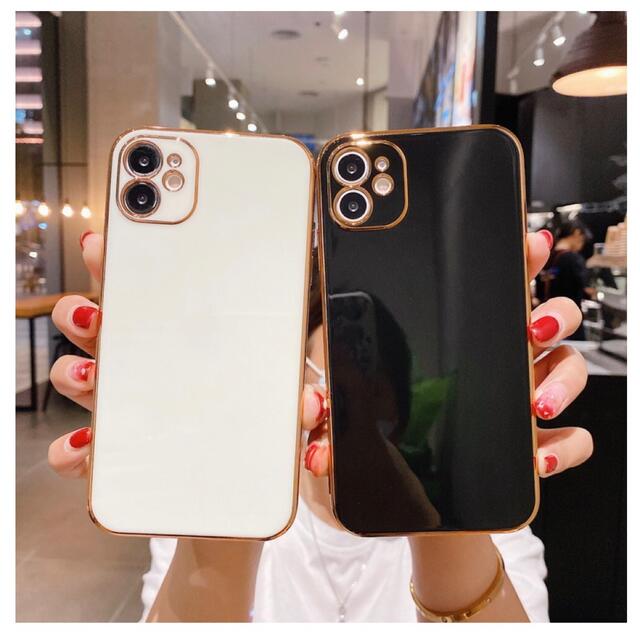 iPhone 12pro ケース シンプル TPU 韓国 大好評 かわいい 黒
