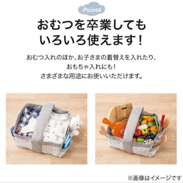 ニトリ(ニトリ)のニトリ☆整理用バスケット キッズ/ベビー/マタニティのおむつ/トイレ用品(ベビーおむつバッグ)の商品写真