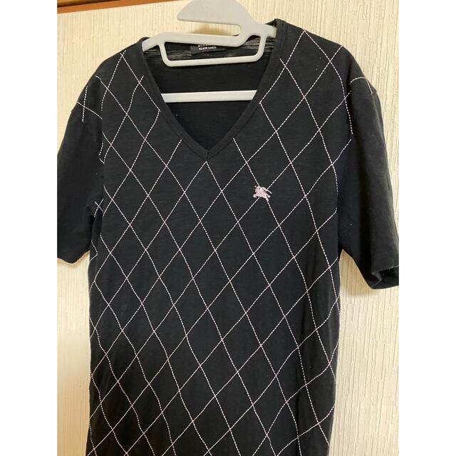 BURBERRY BLACK LABEL(バーバリーブラックレーベル)のバーバリーブラックレーベル　BURBERRY Tシャツ　トップス　Vネック美品 メンズのトップス(Tシャツ/カットソー(半袖/袖なし))の商品写真