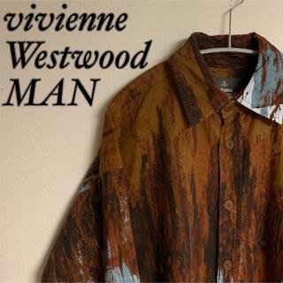 Vivienne Westwood - 【極希少】vivienne Westwood MAN デザイン　シャツ　ロゴ刺繍