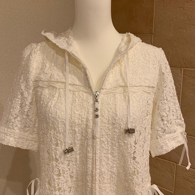 INGEBORG 白レース半袖ロングカーデガン 未使用品 | www.jarussi.com.br