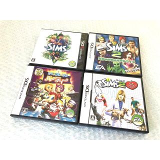 ニンテンドーDS(ニンテンドーDS)のEA シムズシリーズ4点　ゲームソフト　まとめ売り(携帯用ゲームソフト)