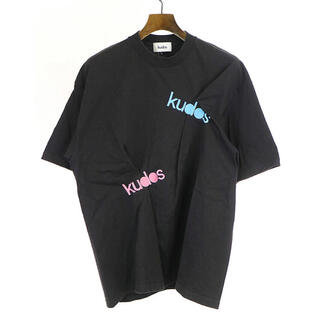 ジエダ(Jieda)のkudos 18AW T-SHIRT 刺繍デザインクルーネックTシャツ ブラック(Tシャツ/カットソー(半袖/袖なし))
