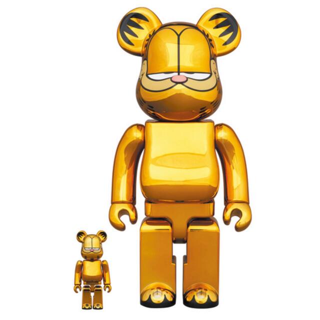 MEDICOM TOY BE@RBRICK GARFIELD GOLD