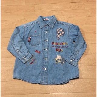 パーソンズキッズ(PERSON'S KIDS)のパーソンズキッズ　ダンガリーシャツ  110 春服(Tシャツ/カットソー)