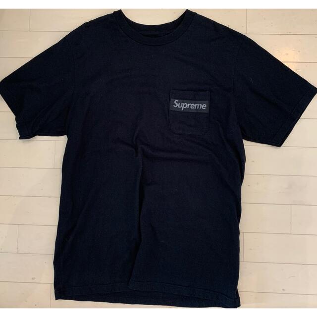 Supreme Mesh Stripe Pocket Tee Black L