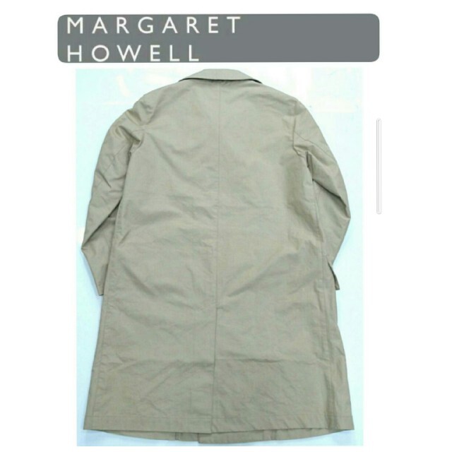 MARGARET HOWELL(マーガレットハウエル)のマーガレットハウエル ハイデンスコットンポプリンダブルブレストコートS メンズのジャケット/アウター(ステンカラーコート)の商品写真