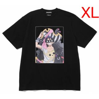 ゴッドセレクショントリプルエックス(GOD SELECTION XXX)の新品 GOD SELECTION XXX ONE PIECE ルフィ XL 黒(Tシャツ/カットソー(半袖/袖なし))