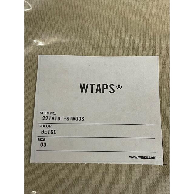 W)taps(ダブルタップス)のWTAPS RANSOM / SS / COTTON L BEIGE  メンズのトップス(Tシャツ/カットソー(半袖/袖なし))の商品写真