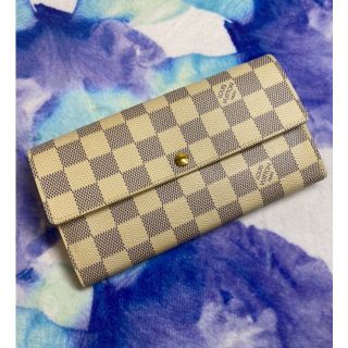 ルイヴィトン(LOUIS VUITTON)の☆ルイヴィトン☆正規品・美品☆ダミエ・アズール・長財布☆(財布)