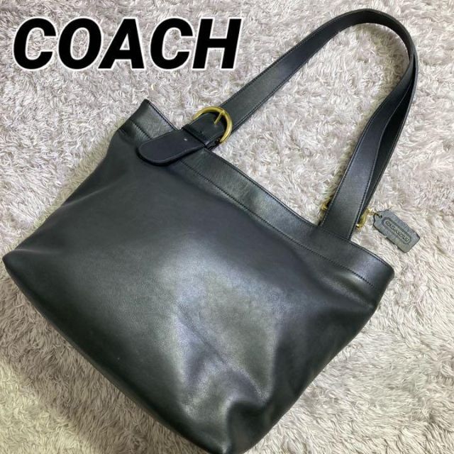 COACH - オールドコーチ トートバッグ ブラック クラブタンレザー