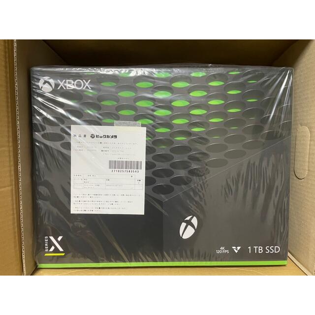 Xbox(エックスボックス)のXbox Series  X 本体 1TB SDD  新品未開封 エンタメ/ホビーのゲームソフト/ゲーム機本体(家庭用ゲーム機本体)の商品写真