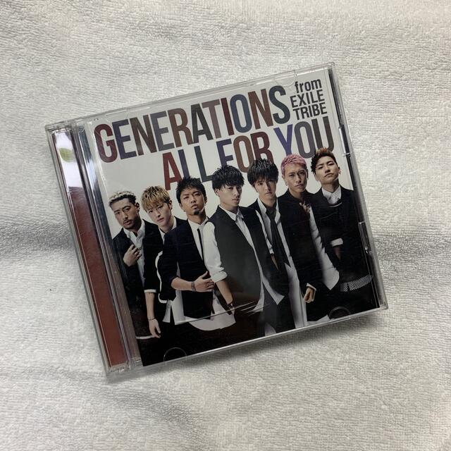 GENERATIONS(ジェネレーションズ)のインテリアに！ ／CDジャケット／ALL FOR YOU（DVD付） エンタメ/ホビーのCD(ポップス/ロック(邦楽))の商品写真