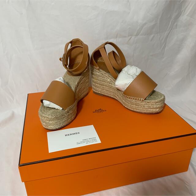 魅力の エスパドリーユ 厚底サンダル HERMES - Hermes ウェッジソール