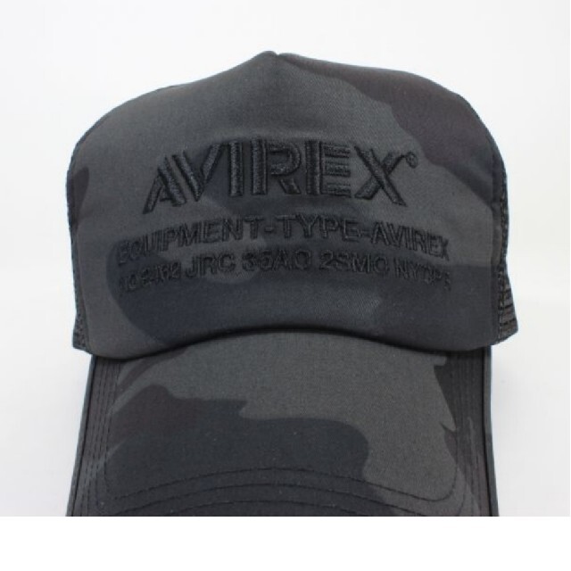 AVIREX(アヴィレックス)の【新作新品】9,200円　AVIREX NUMBERRING　ブラックカモフラ柄 メンズの帽子(キャップ)の商品写真