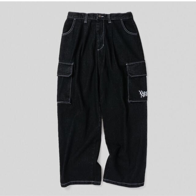 9090×younger song Denim Cargo Pants ブラックの通販 by こんたろう ...