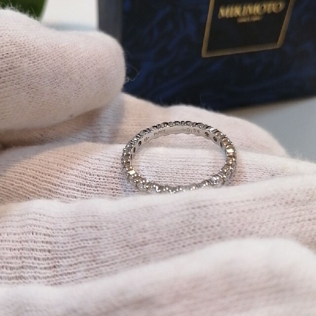MIKIMOTO(ミキモト)のミキモト　ダイヤモンドフルエタニティリング　11号　MIKIMOTO　指輪　美品 レディースのアクセサリー(リング(指輪))の商品写真