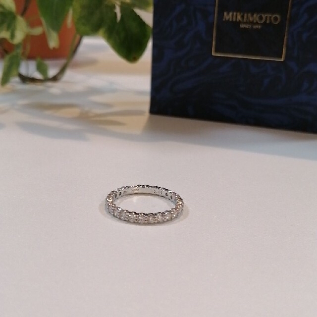 MIKIMOTO(ミキモト)のミキモト　ダイヤモンドフルエタニティリング　11号　MIKIMOTO　指輪　美品 レディースのアクセサリー(リング(指輪))の商品写真