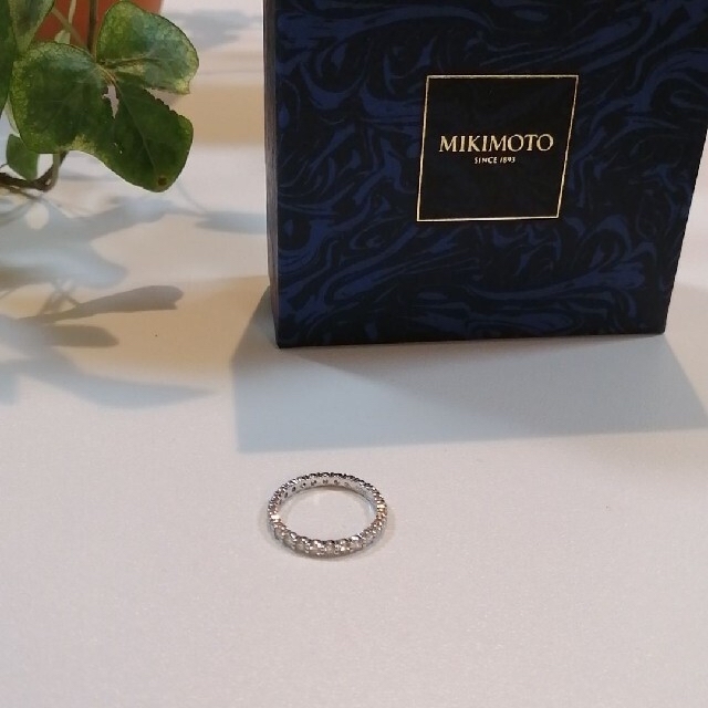 MIKIMOTO(ミキモト)のミキモト　ダイヤモンドフルエタニティリング　11号　MIKIMOTO　指輪　美品 レディースのアクセサリー(リング(指輪))の商品写真